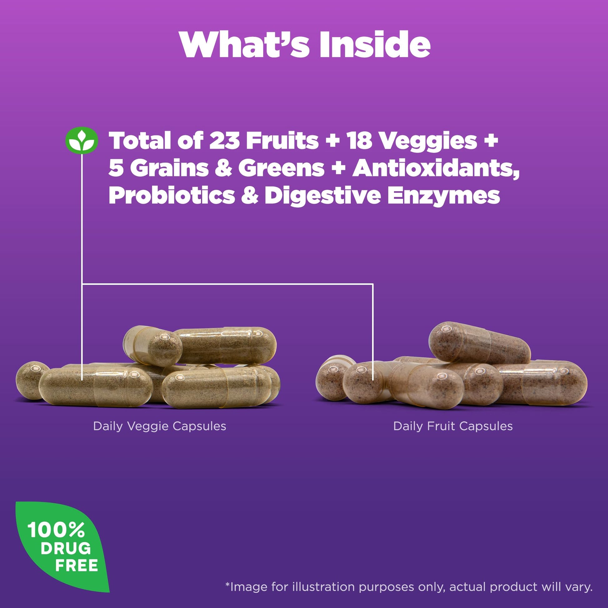 Natrol JuiceFestiv, Vitamins and Supplements for Nutrition & Well-Being, Antioxidants for Cellular Health, 90 Capsules (2-Count), Up to a 45 Day Supply - dailyvitalstore