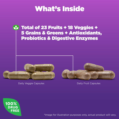 Natrol JuiceFestiv, Vitamins and Supplements for Nutrition & Well-Being, Antioxidants for Cellular Health, 90 Capsules (2-Count), Up to a 45 Day Supply - dailyvitalstore