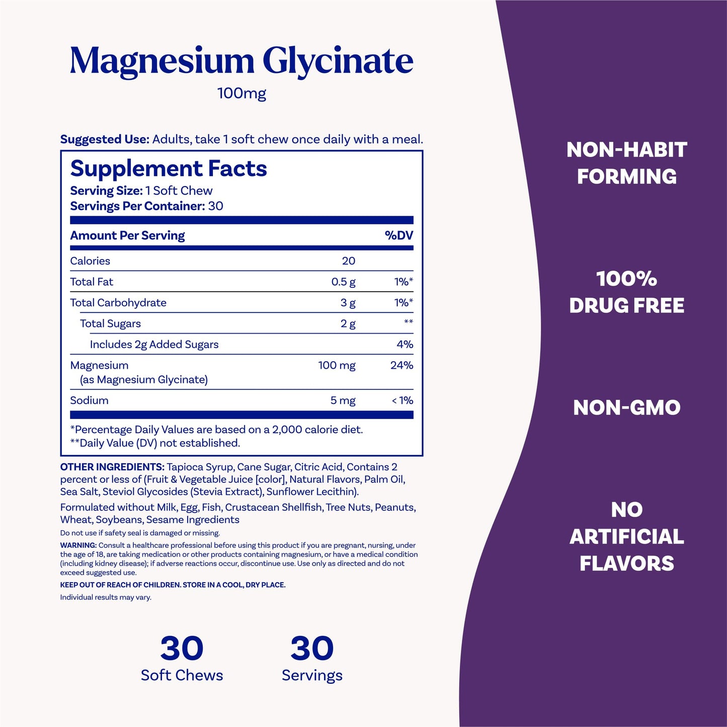 Natrol Magnesium Glycinate Supplements 100mg, Cherry Lemon Soft Chews for Healthy Sleep and Body, Magnesium Glycinate 100mg, Up to a 30 Day Supply - dailyvitalstore