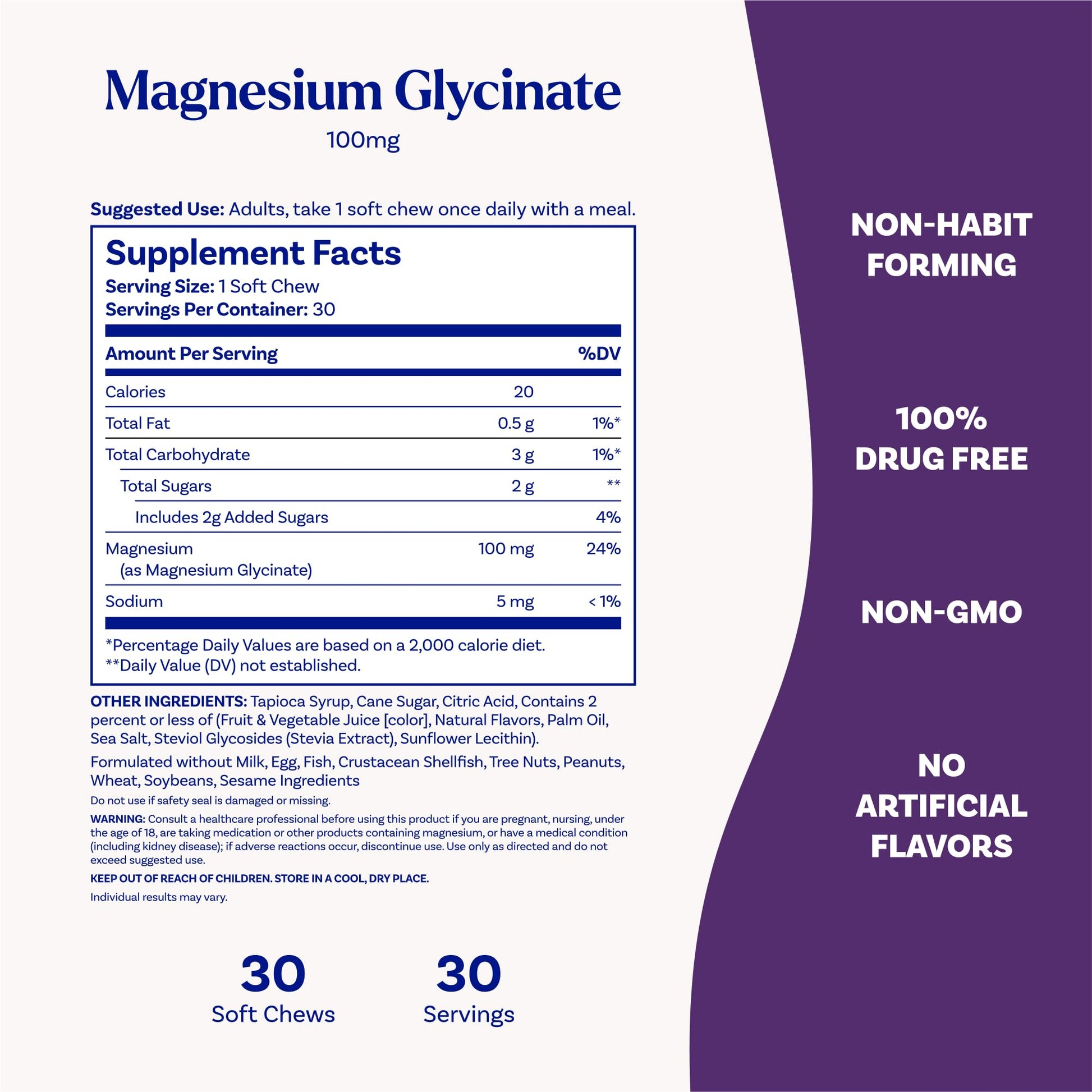 Natrol Magnesium Glycinate Supplements 100mg, Cherry Lemon Soft Chews for Healthy Sleep and Body, Magnesium Glycinate 100mg, Up to a 30 Day Supply - dailyvitalstore
