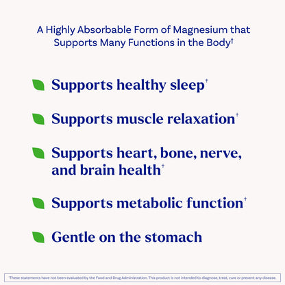Natrol Magnesium Glycinate Supplements 240 mg - High Absorption - Calm Magnesium Glycinate for Sleep - 60 Capsules, 30 Day Supply - dailyvitalstore