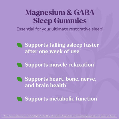 Natrol Sleep & Restore Magnesium Glycinate Blend Gummies, Magnesium for Sleep Aids for Adults, Melatonin-Free, Cherry Flavored, 30 Day Supply, 60 Gummies (Pack of 2) - dailyvitalstore