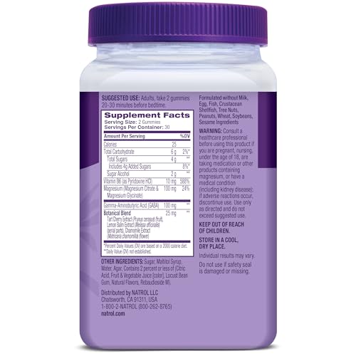 Natrol Sleep & Restore Magnesium Glycinate Blend Gummies, Magnesium for Sleep Aids for Adults, Melatonin-Free, Cherry Flavored, 30 Day Supply - dailyvitalstore