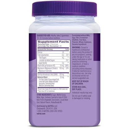 Natrol Sleep & Restore Magnesium Glycinate Blend Gummies, Magnesium for Sleep Aids for Adults, Melatonin-Free, Cherry Flavored, 30 Day Supply - dailyvitalstore