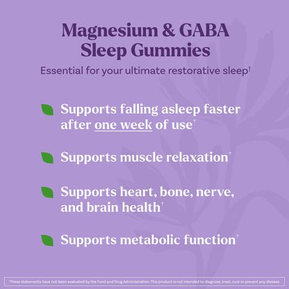 Natrol Sleep & Restore Magnesium Glycinate Blend Gummies, Magnesium for Sleep Aids for Adults, Melatonin-Free, Cherry Flavored, 30 Day Supply - dailyvitalstore