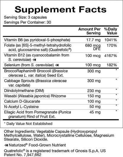 Natura Health Products Cell Guardian Supplement - Targets Cell Protection & Detoxification - Featuring Broccoli Seed Extract, Cabbage Sprouts, Diindolylmethane (DIM), & Wasabi (90 Capsules) - dailyvitalstore