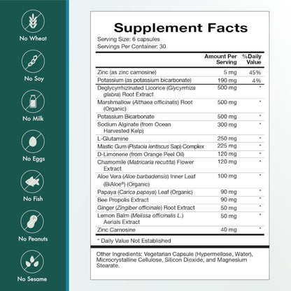 Natura Health Products Digest Mend Supplement - Encourages Healthy gastric microboime* - Featuring Deglycyrrhizinated Licorice (DGL), Aloe Vera, Marshmallow, Mastic Gum, & Chamomile (180 Capsules) - dailyvitalstore