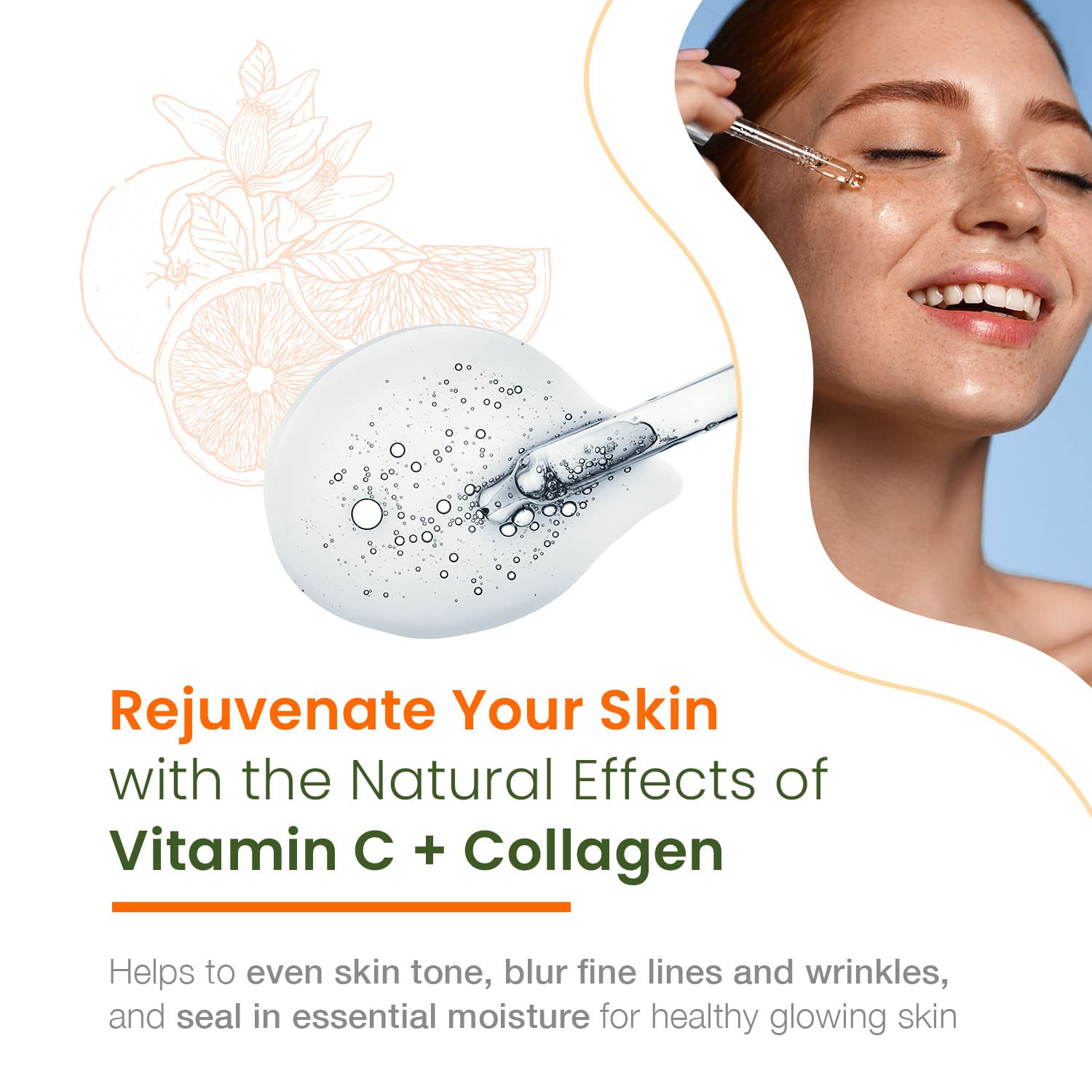 Natural Chemist Vitamin C Serum With Collagen - Dermatologist Tested, Skin Brightening, Anti-Aging, Acne Treatment, Fades Dark Spots, Cruelty Free Korean Skin - dailyvitalstore