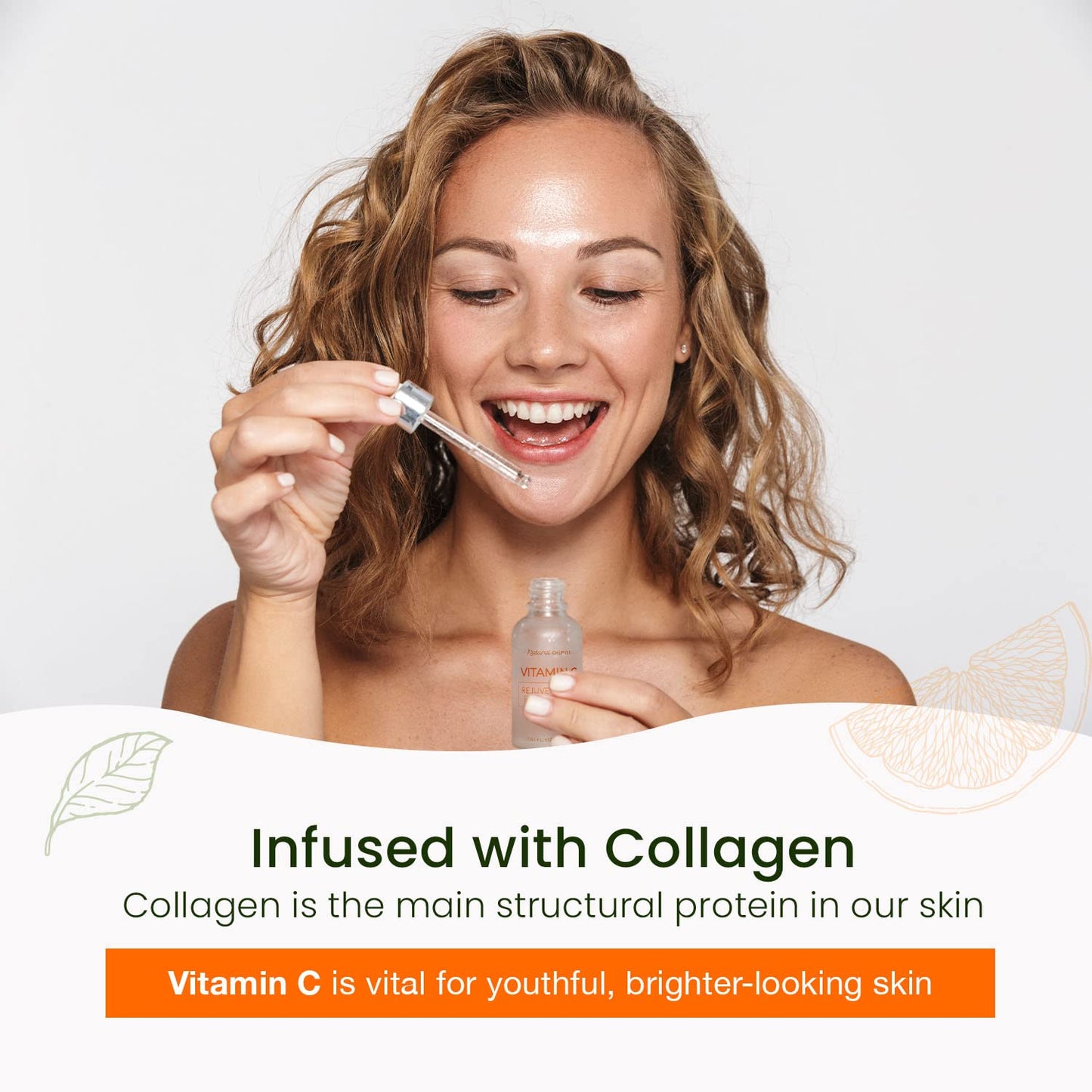 Natural Chemist Vitamin C Serum With Collagen - Dermatologist Tested, Skin Brightening, Anti-Aging, Acne Treatment, Fades Dark Spots, Cruelty Free Korean Skin - dailyvitalstore