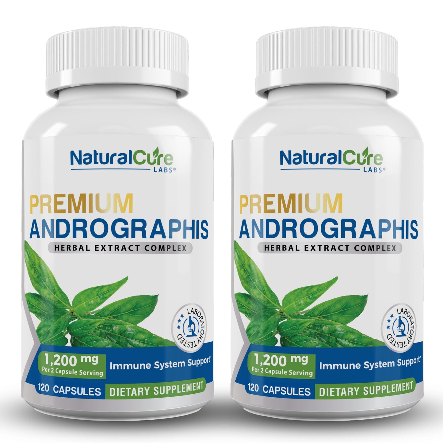 Natural Cure Labs Premium Andrographis Paniculata Extract 1,200mg (100mg Andrographolides), 120 Capsules, Non-GMO, Vegan, Gluten Free - dailyvitalstore