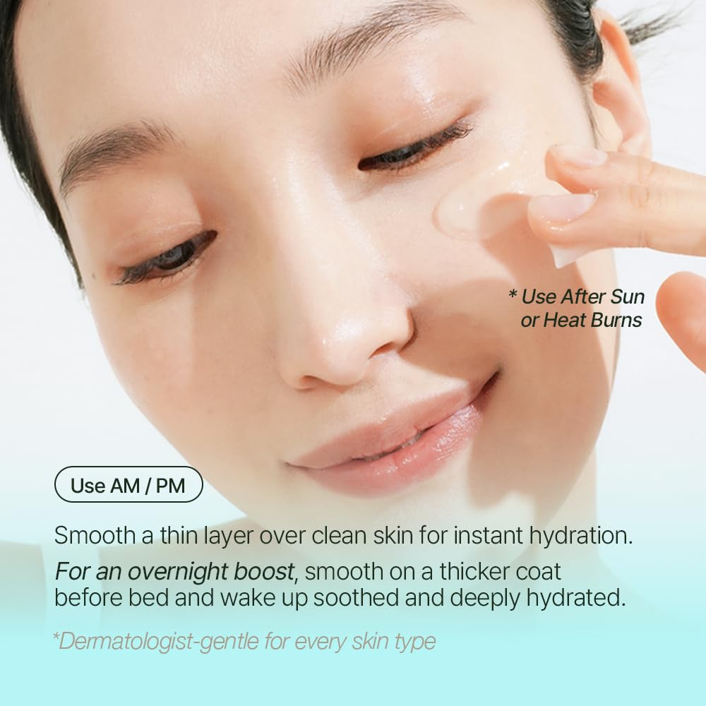 NATURAL DERMA PROJECT NDP Cica Cream - Gel Face Moisturizer for Sunburn Relief, lightweight Korean Moisturizer for Sensitive Skin, Centella Asiatica, - dailyvitalstore