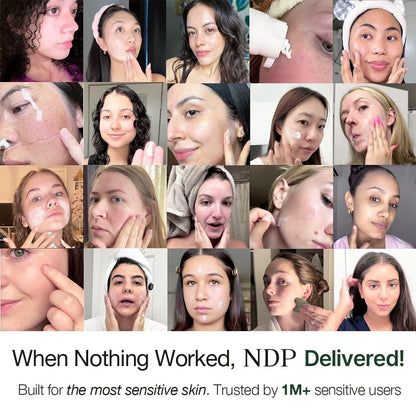 NATURAL DERMA PROJECT NDP Cica Cream - Gel Face Moisturizer for Sunburn Relief, lightweight Korean Moisturizer for Sensitive Skin, Centella Asiatica, - dailyvitalstore