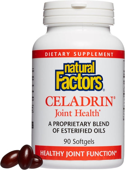 Natural Factors, Celadrin Joint Health, Promotes Flexibility, Mobility and Joint Function, 90 Softgels - dailyvitalstore