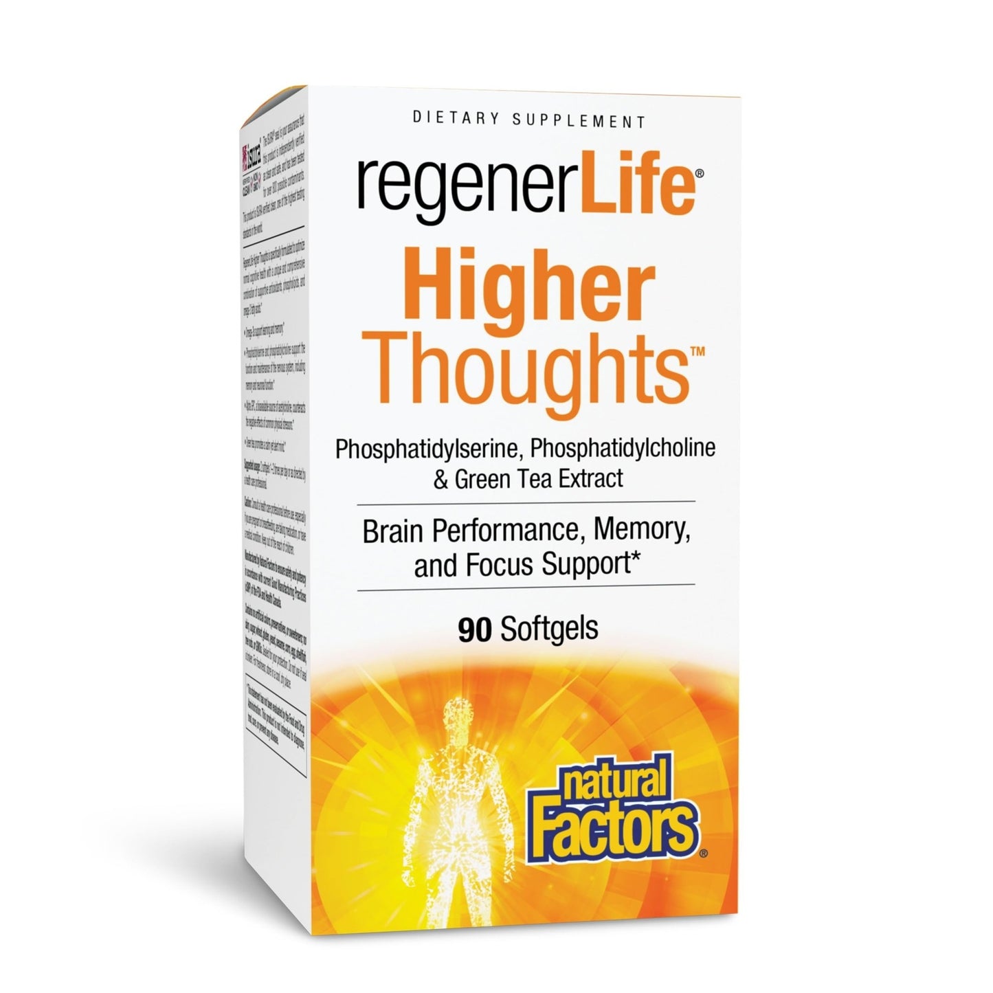 Natural Factors Higher Thoughts - Supports Cognitive & Cardiovascular Health* - Fish Oil, Fatty Acids, EPA, DHA & More - 90 Softgels - dailyvitalstore