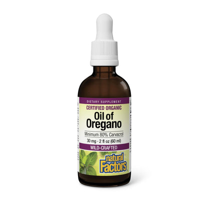 Natural Factors Oil of Oregano - Liquid Antioxidant Support Supplement for Immune Support - Easy Swallow Health Supplement - dailyvitalstore