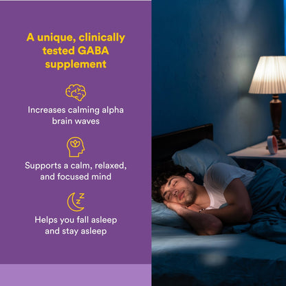 Natural Factors Pharma GABA - Dietary Supplement Supports Calm Sleep & Sleep Quality - Natural, Fast-Working Supplement Aids Focus & Brain Health - 60 Chewable Tablets (60 Servings) - dailyvitalstore