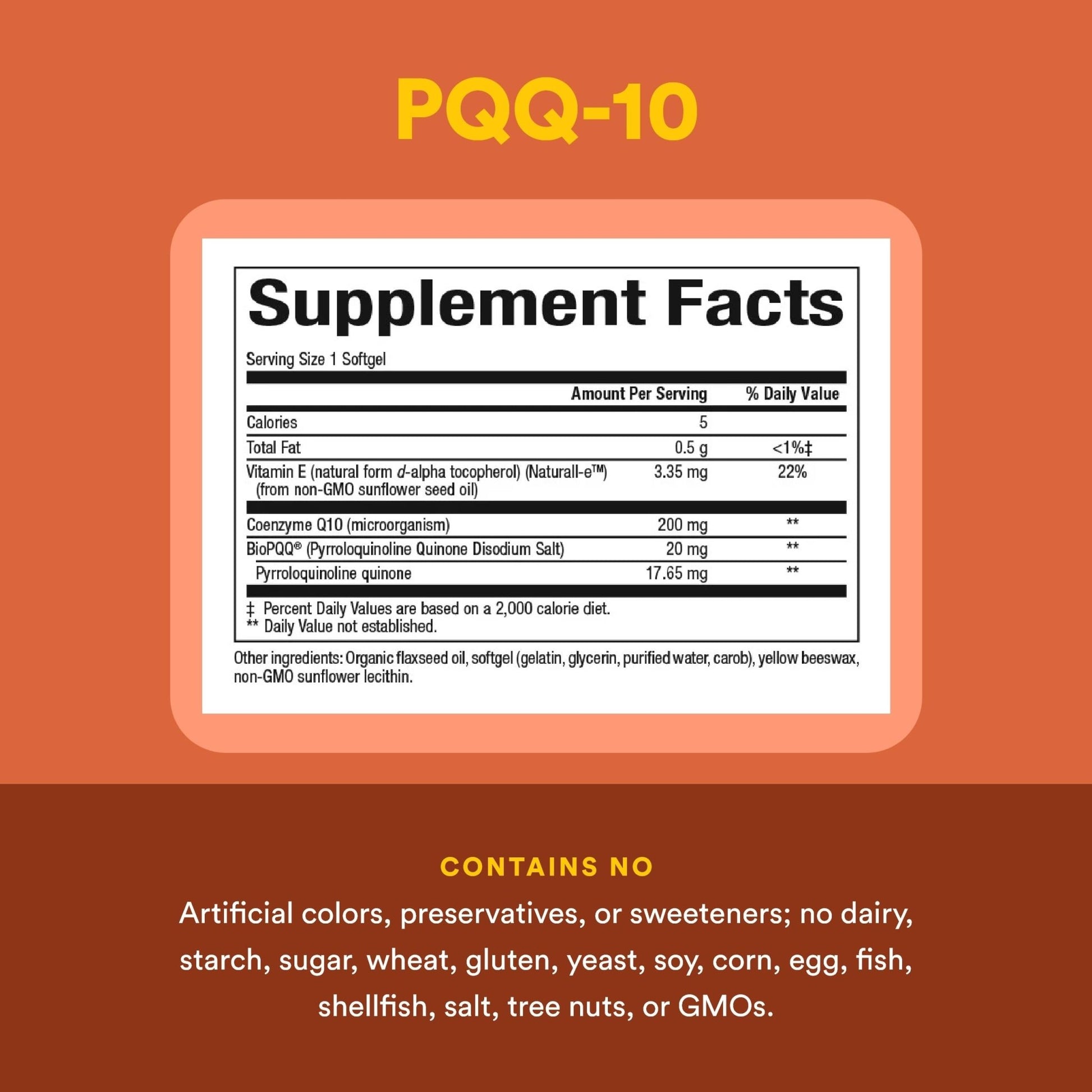 Natural Factors, PQQ-10, Supports Energy and Healthy Aging, Dietary Supplement, 60 softgels (60 servings) - dailyvitalstore