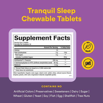 Natural Factors Stress-Relax Tranquil Sleep Tablet, 120 Count - dailyvitalstore