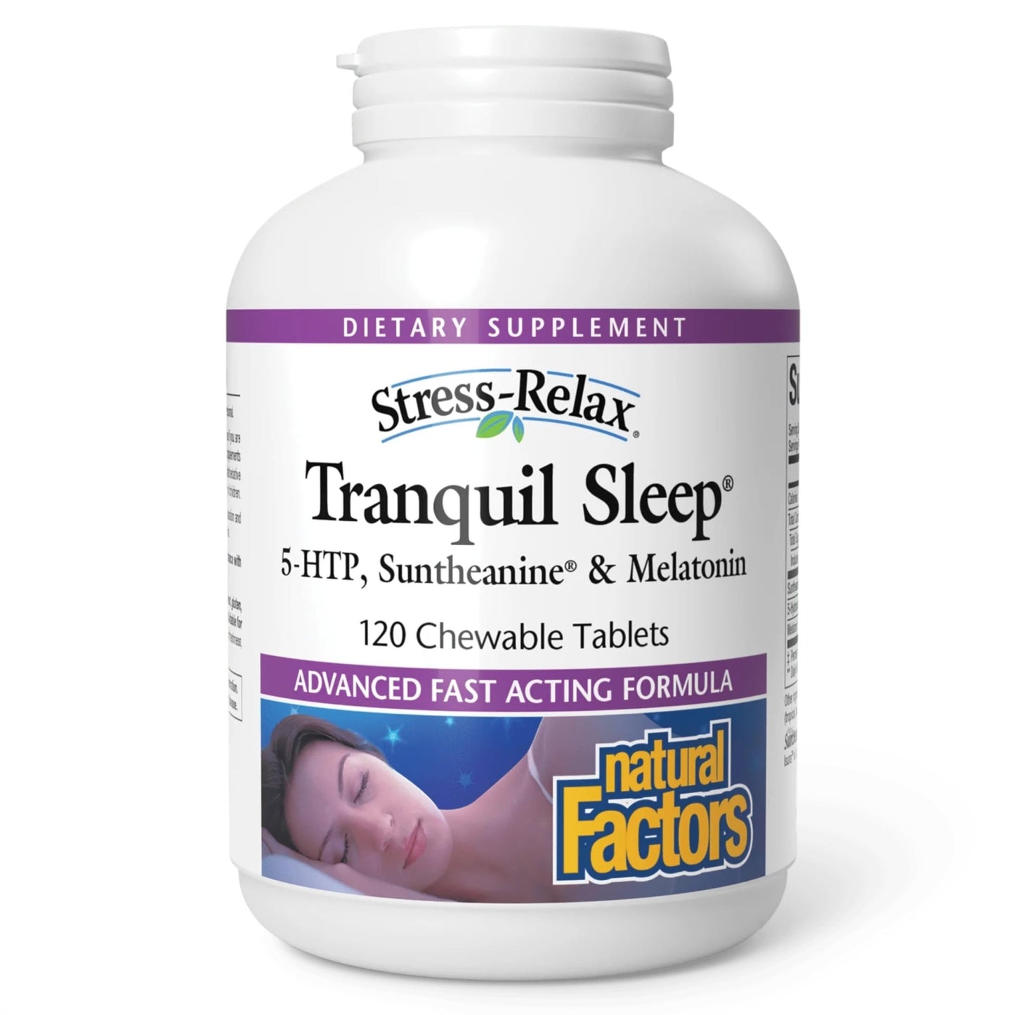 Natural Factors Stress-Relax Tranquil Sleep Tablet, 120 Count - dailyvitalstore