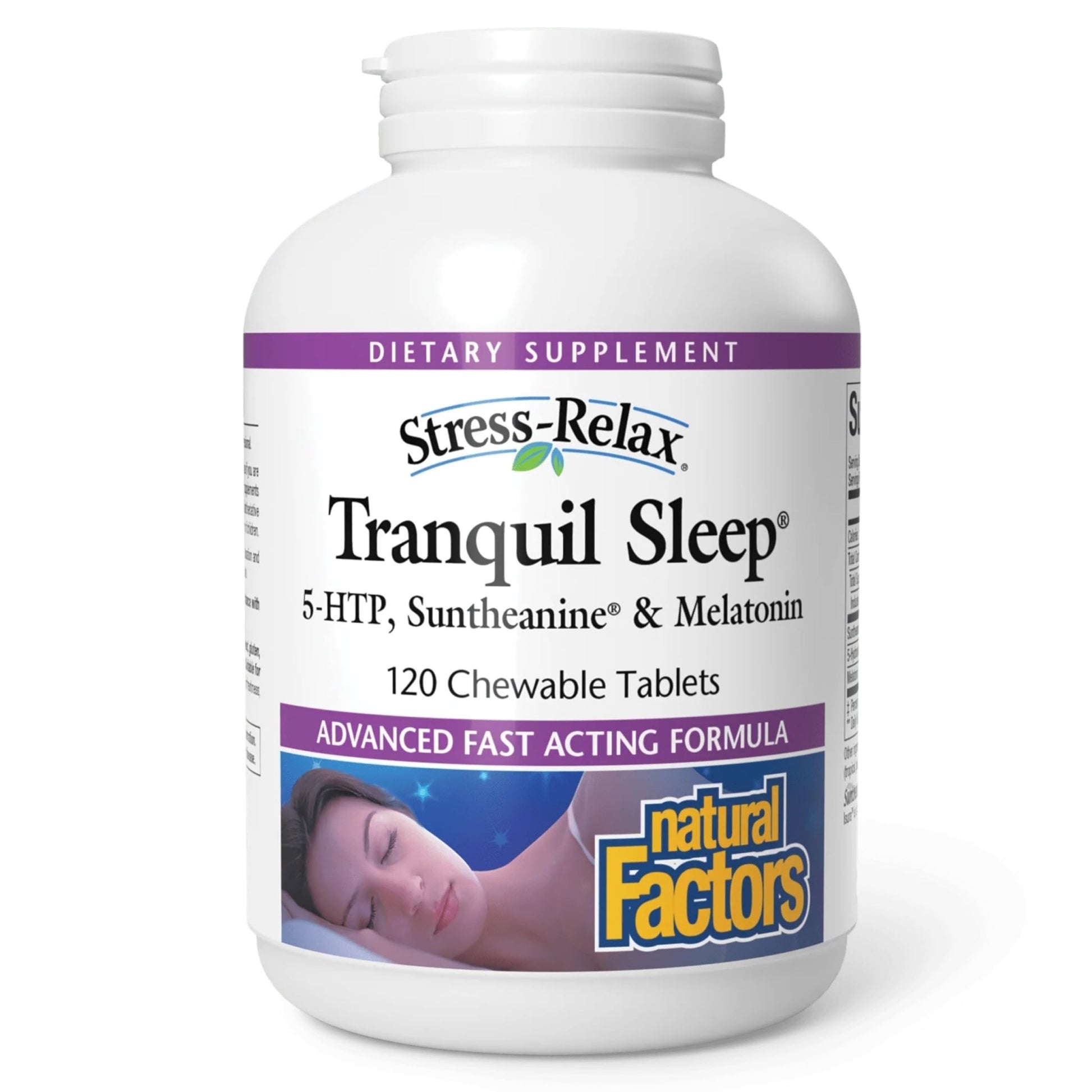 Natural Factors Stress-Relax Tranquil Sleep Tablet, 120 Count - dailyvitalstore