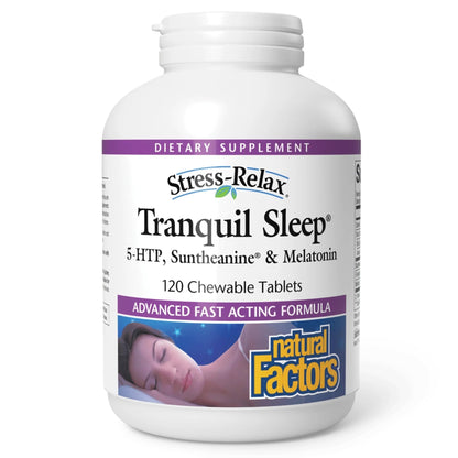 Natural Factors Stress-Relax Tranquil Sleep Tablet, 120 Count - dailyvitalstore