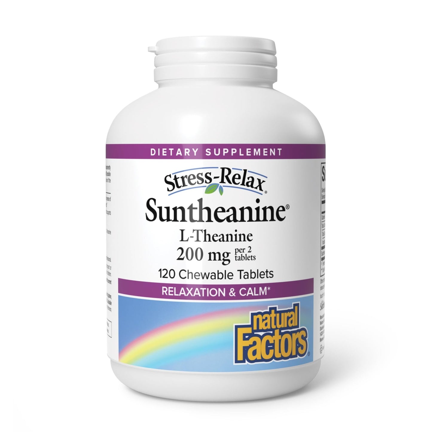 Natural Factors Suntheanine L-Theanine 100 mg - Health Supplement for Calm Outlook - L-Theanine Supplement Supports Relaxing Sleep & Aids Against Drowsiness - dailyvitalstore