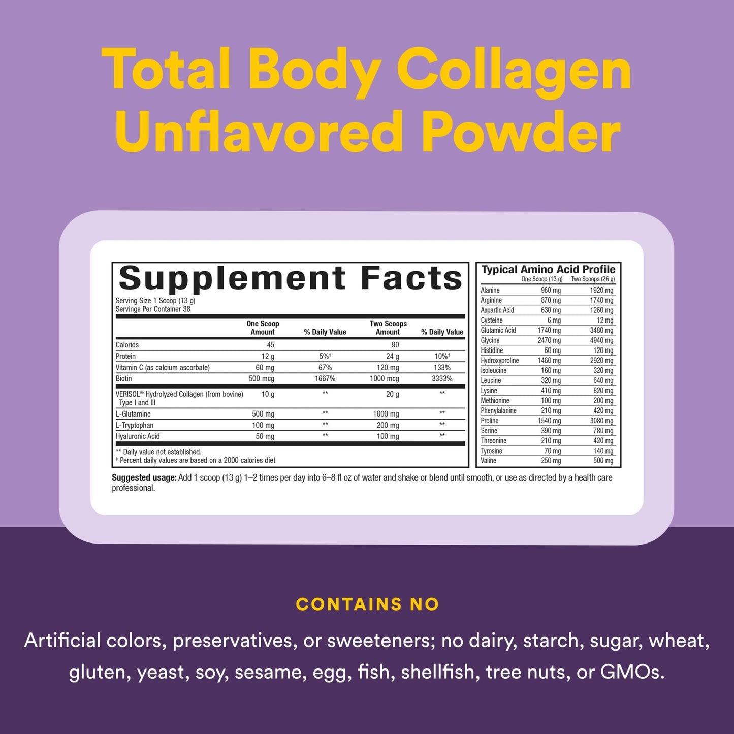 Natural Factors Total Body Collagen - Bioactive Collagen Supplement for Hair & Nail Growth Support - Healthy Skin Supplement with Protein, Vitamin C & More - dailyvitalstore
