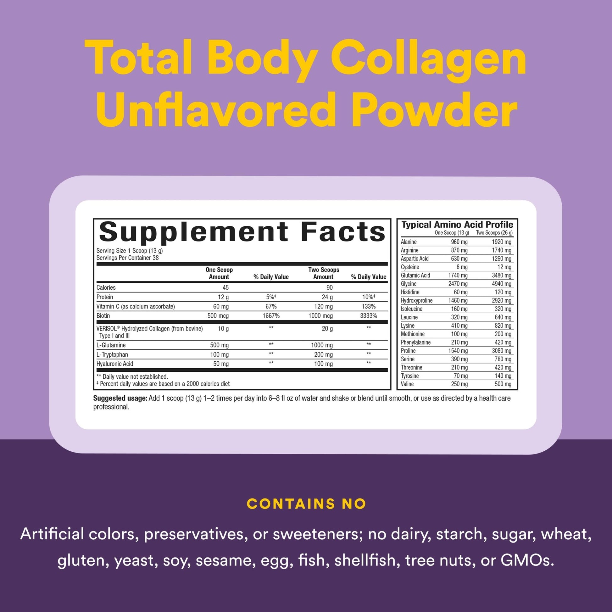 Natural Factors Total Body Collagen - Bioactive Collagen Supplement for Hair & Nail Growth Support - Healthy Skin Supplement with Protein, Vitamin C & More - dailyvitalstore