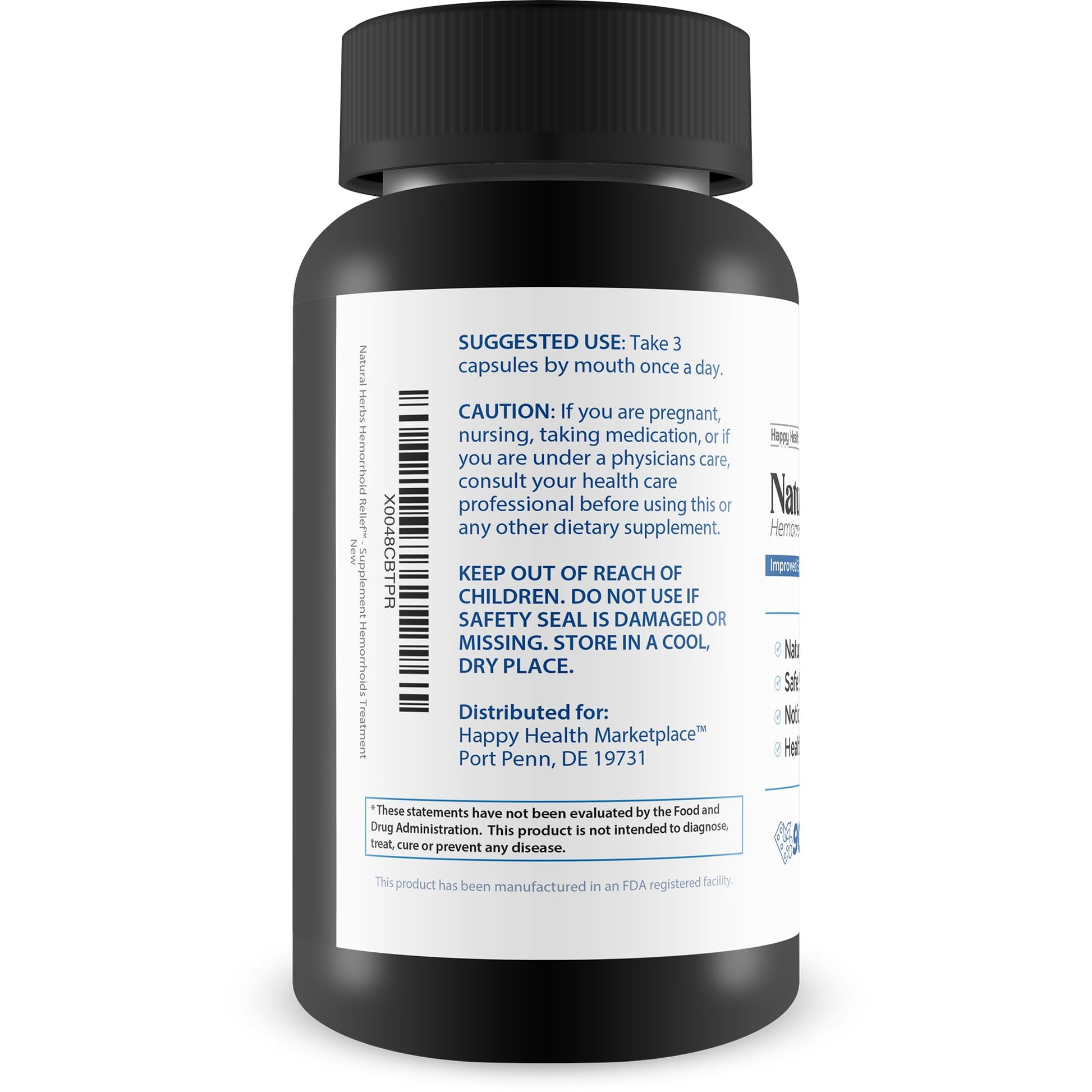 Natural Herbs Hemorrhoids Capsules - Our Best Hemorrhoid Relief Supplement - Premium Natural Herbs Strength Hemorrhoids Capsules - Hemorrhoids Natural Herbs Hemorrhoid Treatment Hemorrhoids Treatment - dailyvitalstore