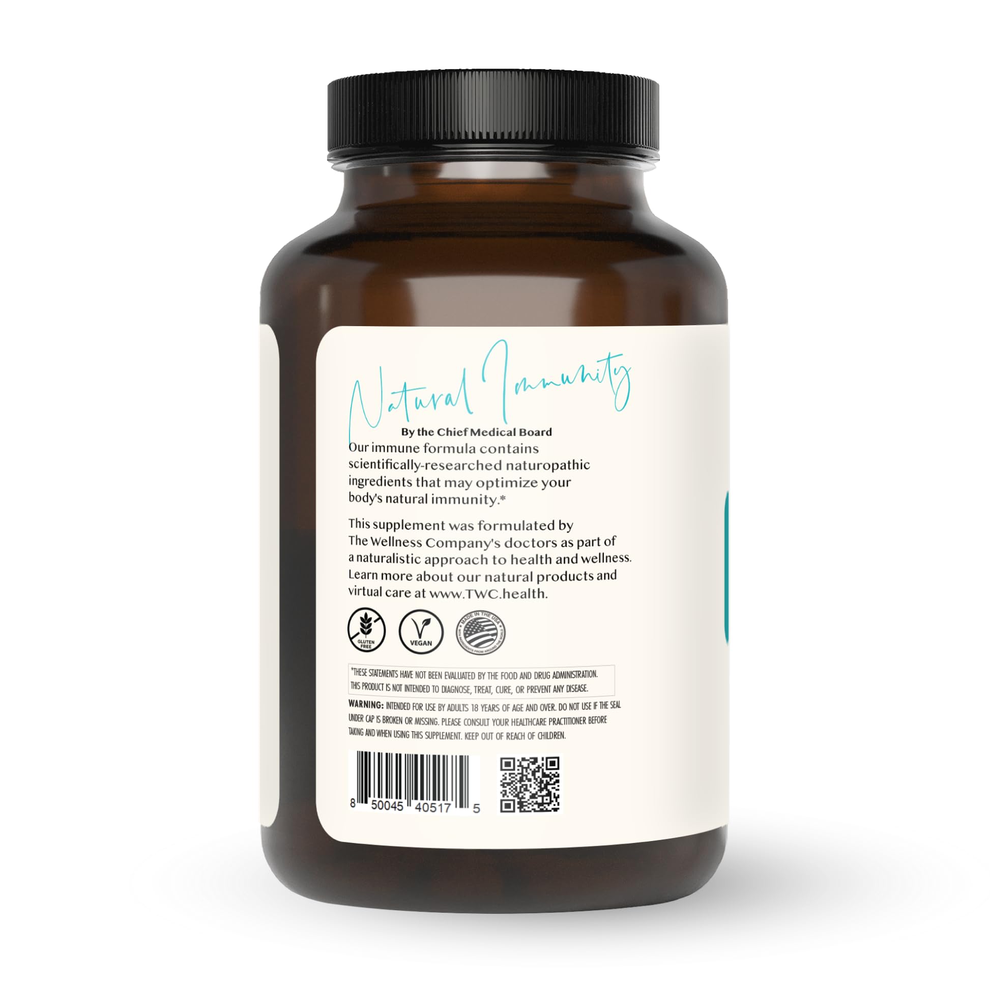 Natural Immunity - Botanical Immune Boost, Targeted Nutrients, T-Cell Support - Oregano, Reishi, Zinc, Vitamin C, Quercetin | 120 (2 Month Supply) - dailyvitalstore
