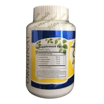 Natural medix Cartilage – Joint Support Supplement with Glucosamine, Collagen & Magnesium – 100 Caps - Cartílago de Tiburon - dailyvitalstore