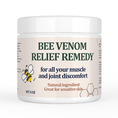 Natural Organic Bee Venom Muscle & Joint Cream, Extra Effective Muscle & Joint Care, for Neck, Hand, Feet, Knee, Muscles, Shoulder, Wrist, Elbow, Ankle, Foot Aches, Arnica, Vitamin B6 - dailyvitalstore