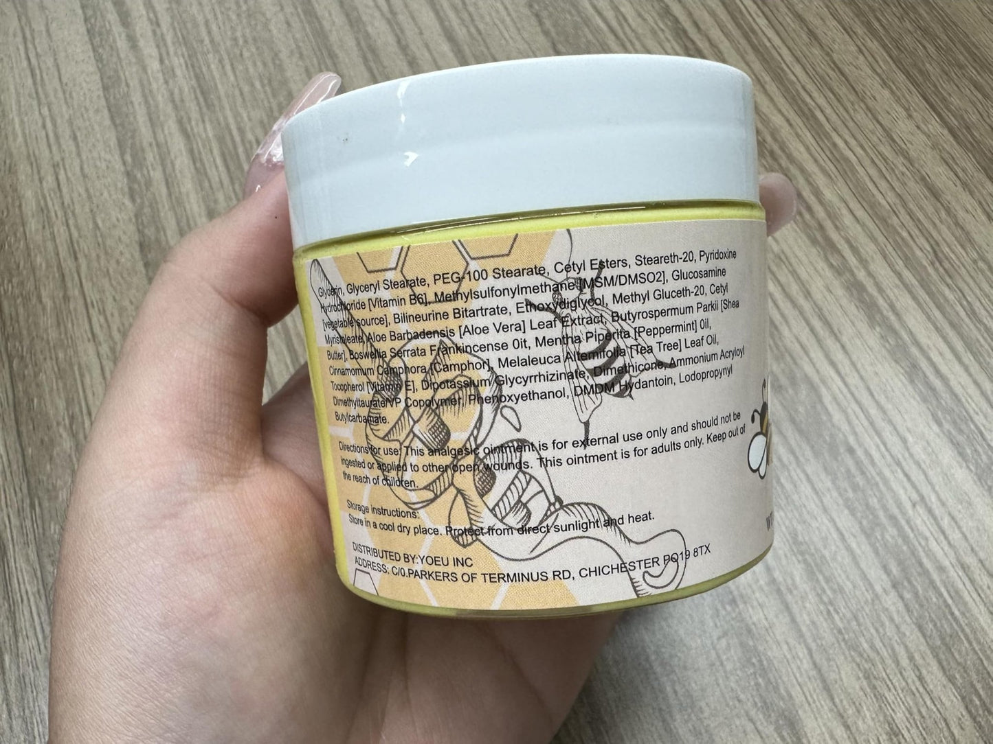 Natural Organic Bee Venom Muscle & Joint Cream, Extra Effective Muscle & Joint Care, for Neck, Hand, Feet, Knee, Muscles, Shoulder, Wrist, Elbow, Ankle, Foot Aches, Arnica, Vitamin B6 - dailyvitalstore