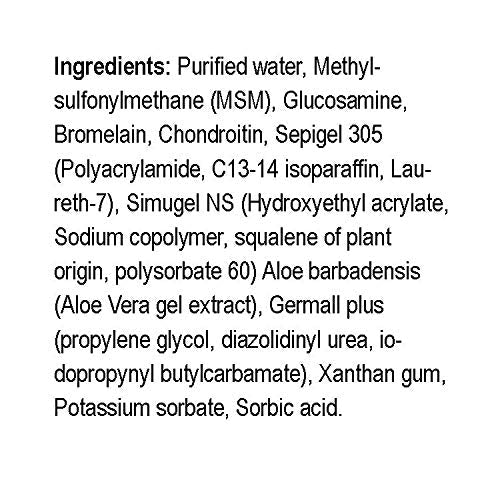 Natural Radiance MSM Plus - Glucosamine Bromelain and Chrondroitin 8 oz. Bottle - Oderless - dailyvitalstore