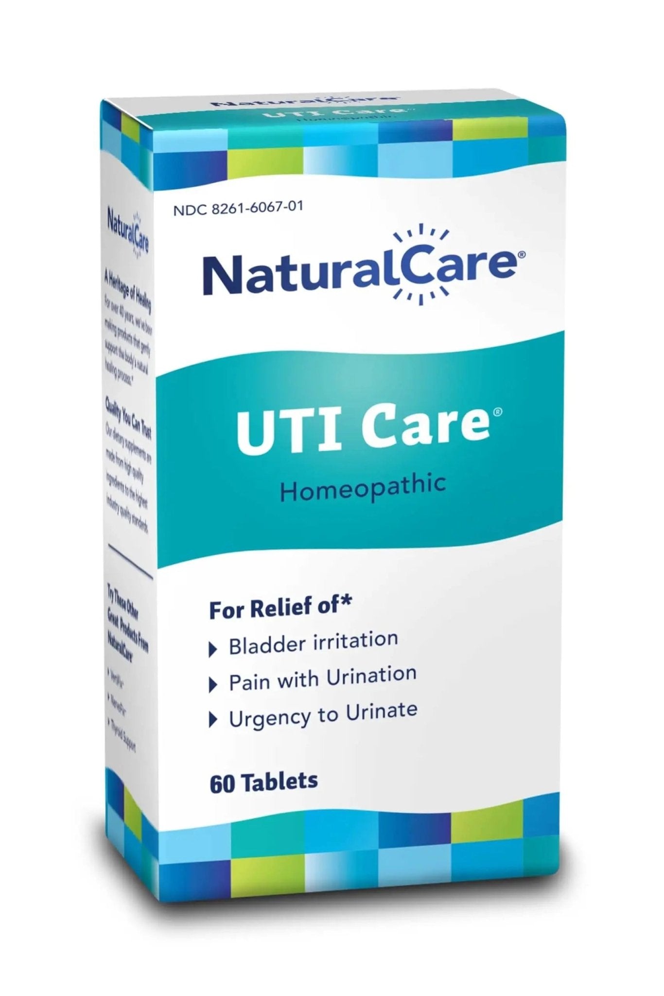 NaturalCare UTI Care Tablets - Fast-Acting Relief for Urinary Tract Infection, 60 Count - dailyvitalstore
