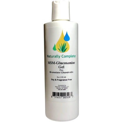 Naturally Complete MSM Plus Glucosamine Bromelain & Chrondroitin 8 oz. Bottle - dailyvitalstore