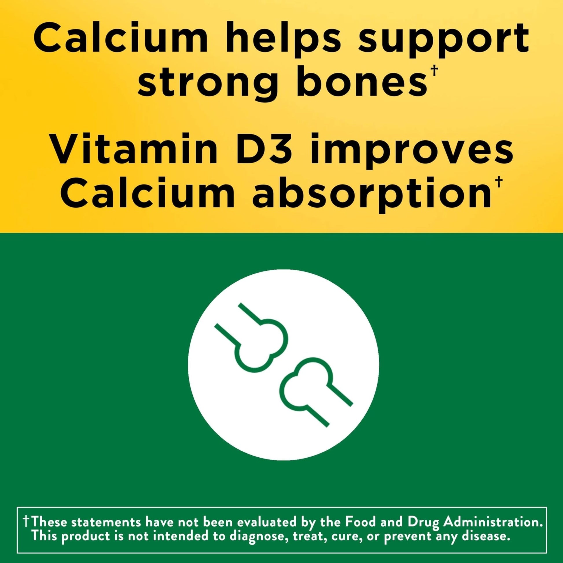 Nature Made Calcium Gummies 500 mg Per Serving with Vitamin D3, Dietary Calcium Supplement for Bone Support, 80 Gummies, 40 Day Supply - dailyvitalstore