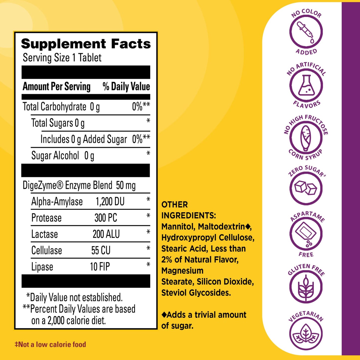 Nature Made Digestive Enzymes 5-in-1 Blend, Digestive Health Support, 90 Chewable Tablets, 30 Day Supply - dailyvitalstore
