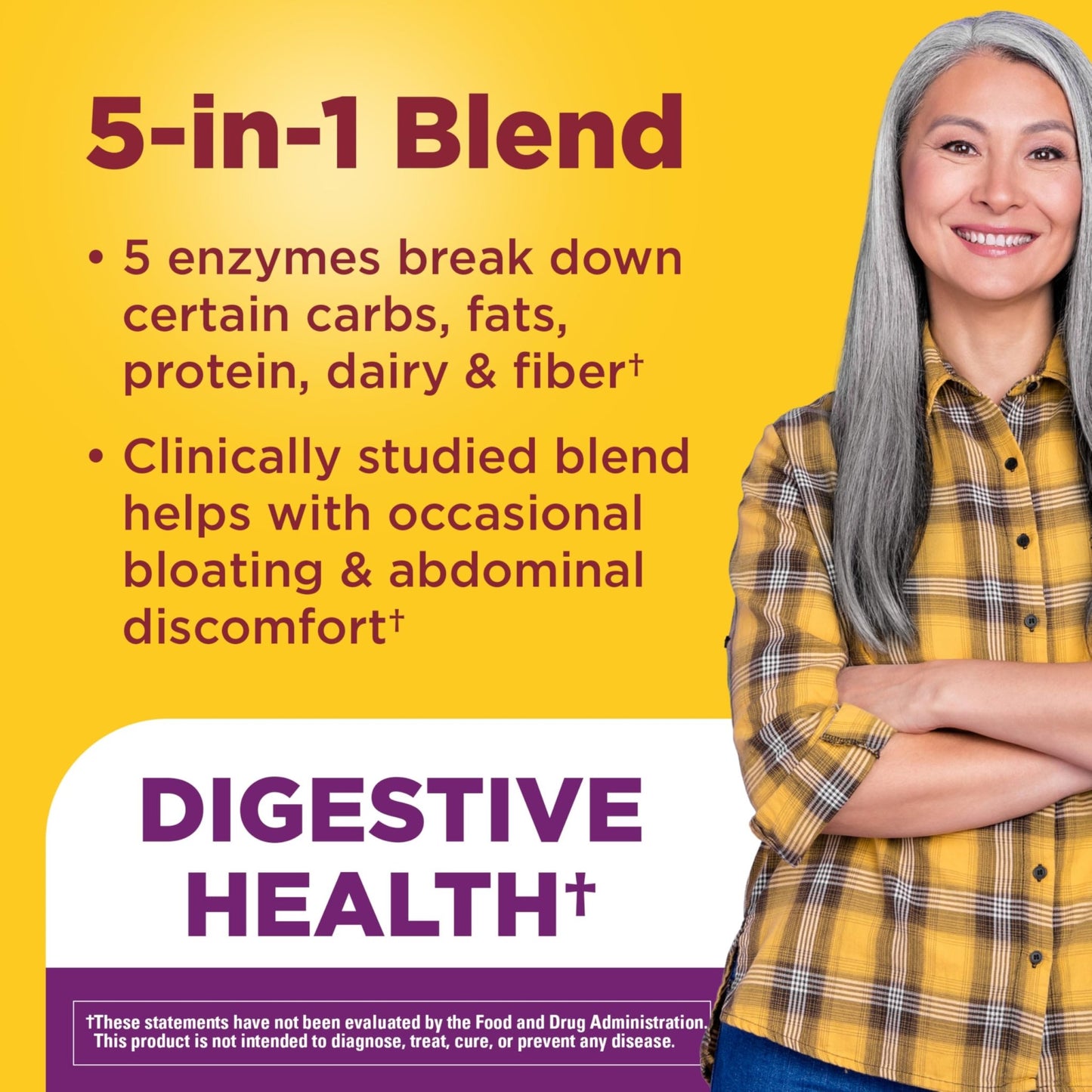 Nature Made Digestive Enzymes 5-in-1 Blend, Digestive Health Support, 90 Chewable Tablets, 30 Day Supply - dailyvitalstore
