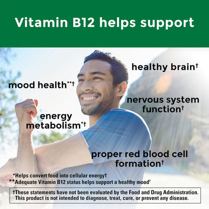 Nature Made Extra Strength Vitamin B12 Gummies 3000 mcg per serving, B12 Vitamins for Energy Metabolism Support, 60 Gummy Vitamins, 30 Day Supply - dailyvitalstore