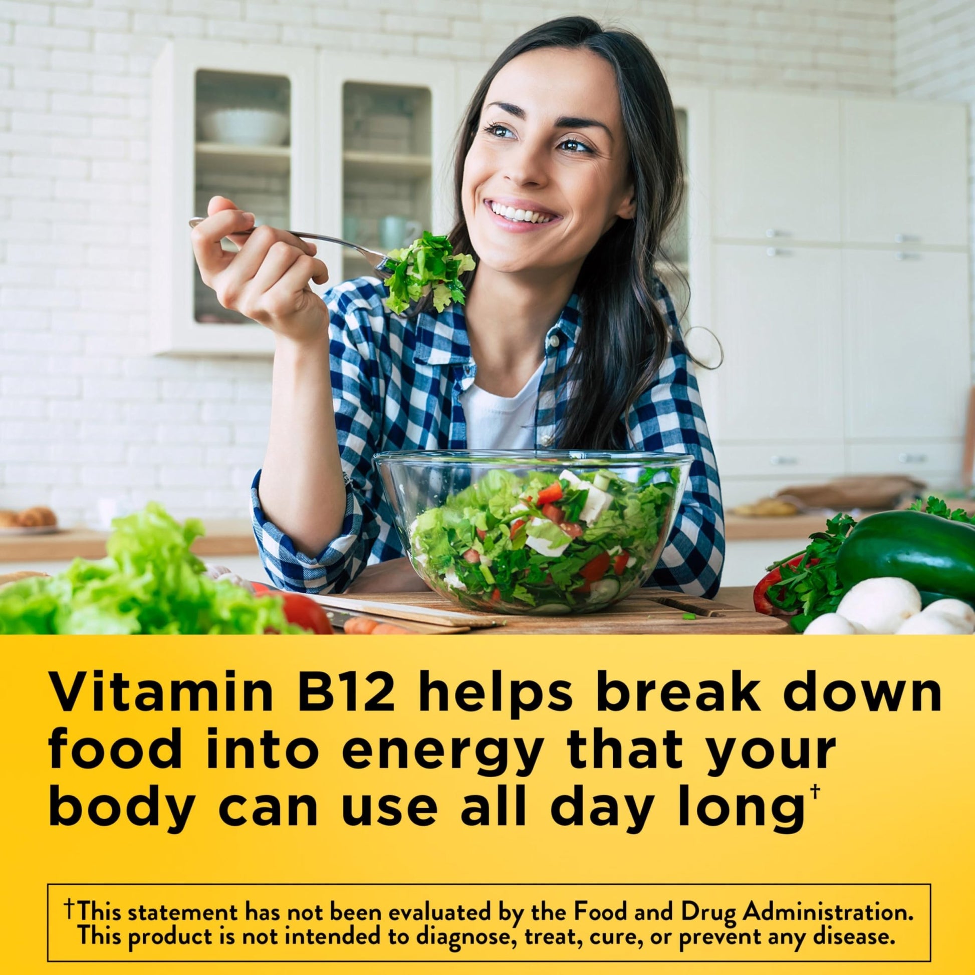 Nature Made Extra Strength Vitamin B12 Gummies 3000 mcg per serving, B12 Vitamins for Energy Metabolism Support, 60 Gummy Vitamins, 30 Day Supply - dailyvitalstore