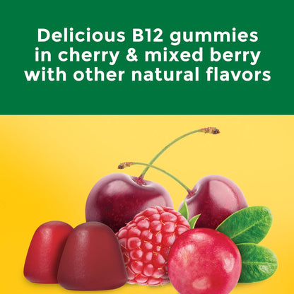 Nature Made Extra Strength Vitamin B12 Gummies 3000 mcg per serving, B12 Vitamins for Energy Metabolism Support, 60 Gummy Vitamins, 30 Day Supply - dailyvitalstore