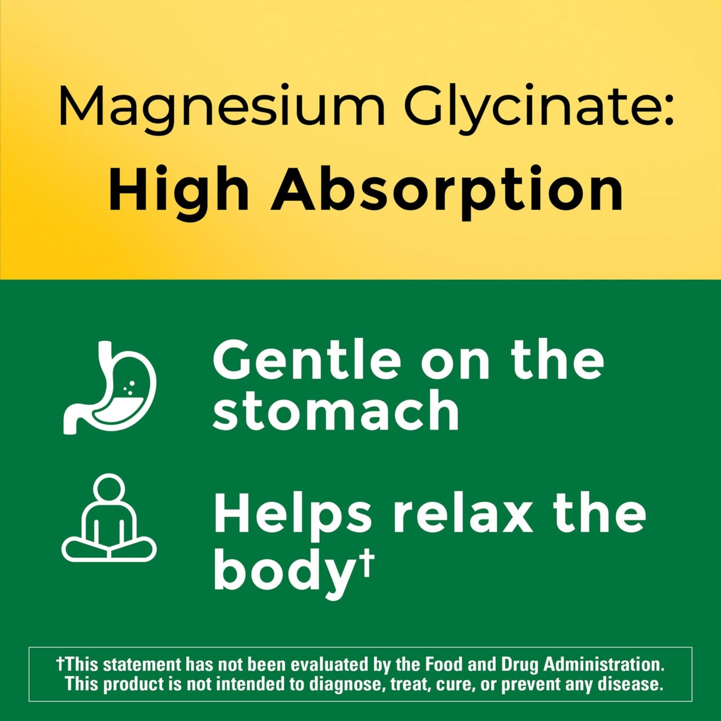 Nature Made High Absorption Magnesium Glycinate 300mg per 3 Capsules, Magnesium Supplement for Muscle, Heart, Nerve and Bone Support, 90 Magnesium Bisglycinate Capsules, 30 Day Supply - dailyvitalstore