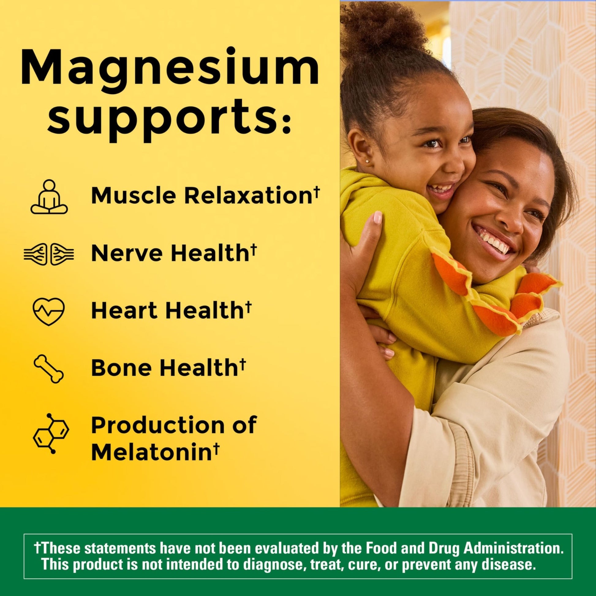 Nature Made Magnesium Complex Supplement with Vitamin D & Zinc for Immune Support, Magnesium Glycinate, Malate, Citrate & Oxide for Muscle, Nerve, Heart & Bone Support, 60 Capsules, 30 Day Supply - dailyvitalstore