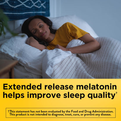 Nature Made Melatonin 4mg Extended Release Tablets, Sleep Supplements for Adults, 100% Drug Free Sleep Aid, 90 Count, 90 Day Supply - dailyvitalstore