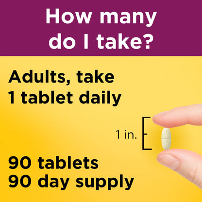 Nature Made Multivitamin For Women 50+ No Iron, Multivitamins for Women 50 Plus, Daily Nutritional Support, Nature Made Multi Vitamins, 90 Tablets, 90 Day Supply - dailyvitalstore