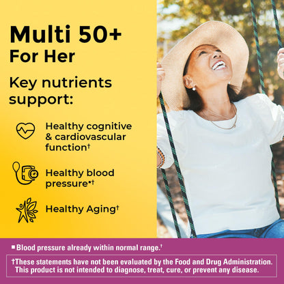 Nature Made Multivitamin For Women 50+ No Iron, Multivitamins for Women 50 Plus, Daily Nutritional Support, Nature Made Multi Vitamins, 90 Tablets, 90 Day Supply - dailyvitalstore