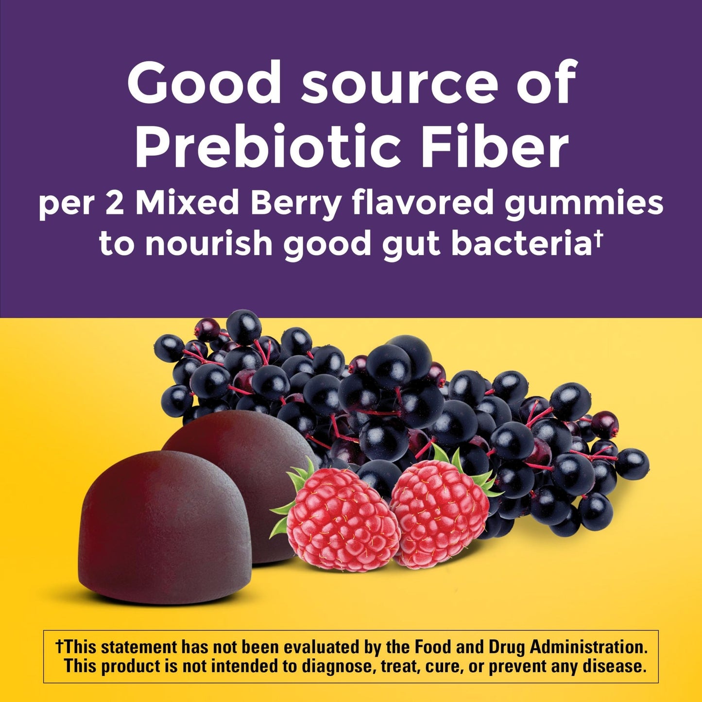 Nature Made Probiotic + Prebiotic Fiber Gummies for Daily Gut Health, Fiber Supplement with Probiotics for Digestive Health Support - dailyvitalstore