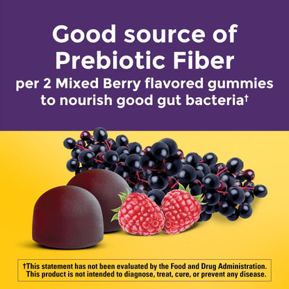 Nature Made Probiotic + Prebiotic Fiber Gummies for Daily Gut Health, Fiber Supplement with Probiotics for Digestive Health Support - dailyvitalstore
