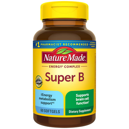 Nature Made Super B Complex Vitamins for Women and Men, Dietary Supplement for Energy Metabolism Support, Super Vitamin B Complex - dailyvitalstore